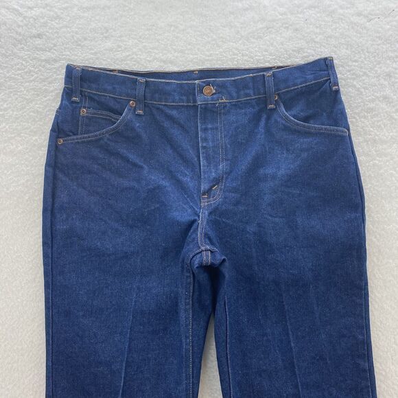 VTG 1980s JC Pennys Jeans Men's 38x29 Blue Big Mac Workwear Lite Wash Denim USA - Picture 2 of 15